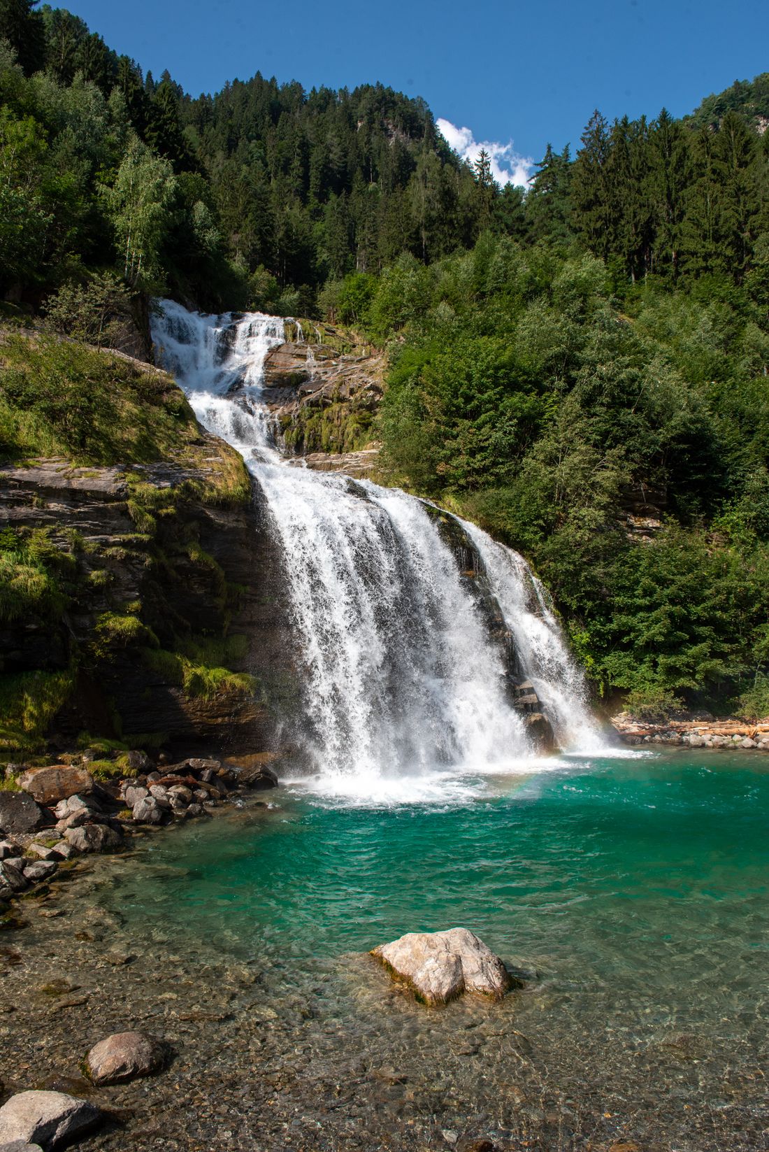 La cascata della Piumogna a Faido